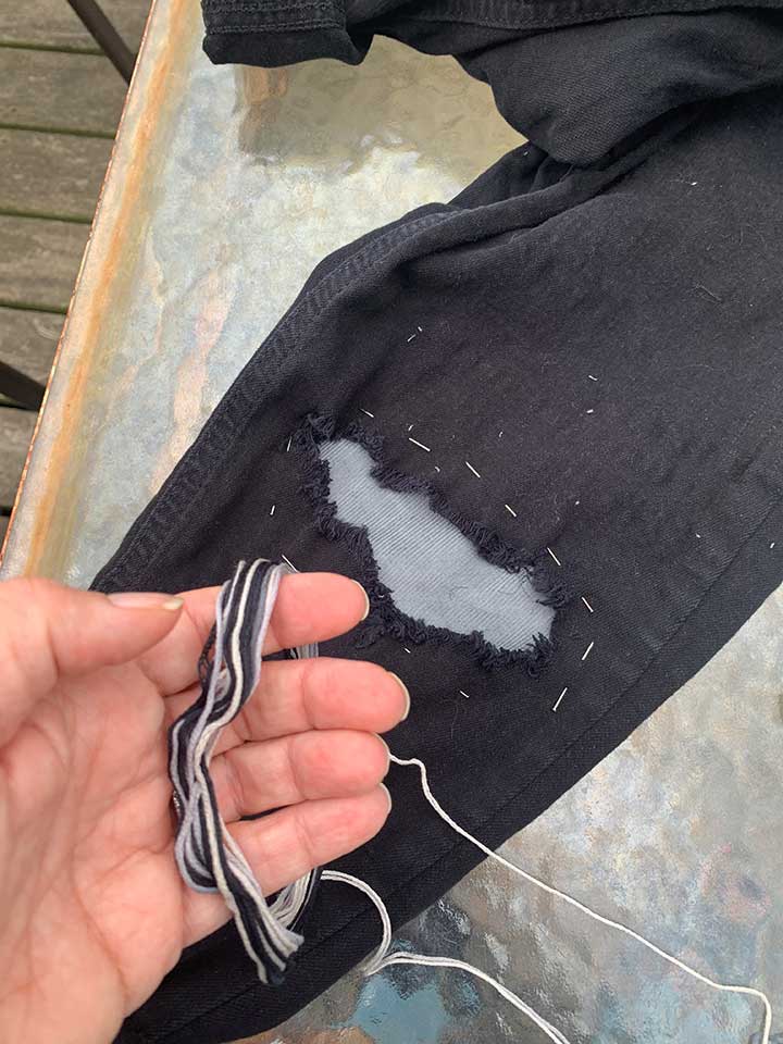 How To Embroider Jeans By Hand Double Arrow Designs