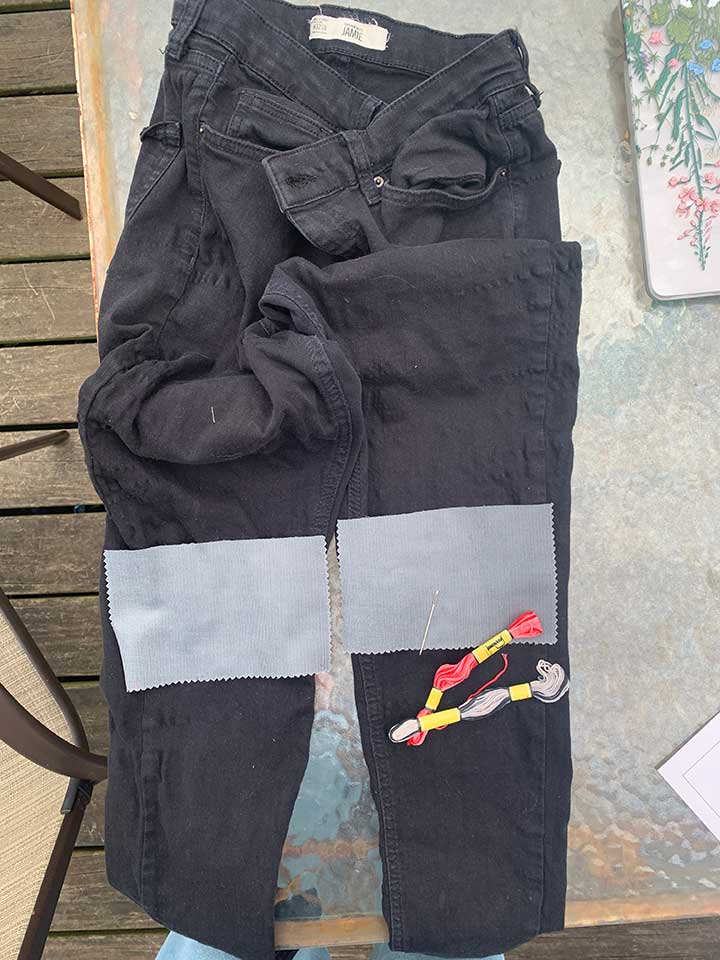 How To Embroider Jeans By Hand Double Arrow Designs