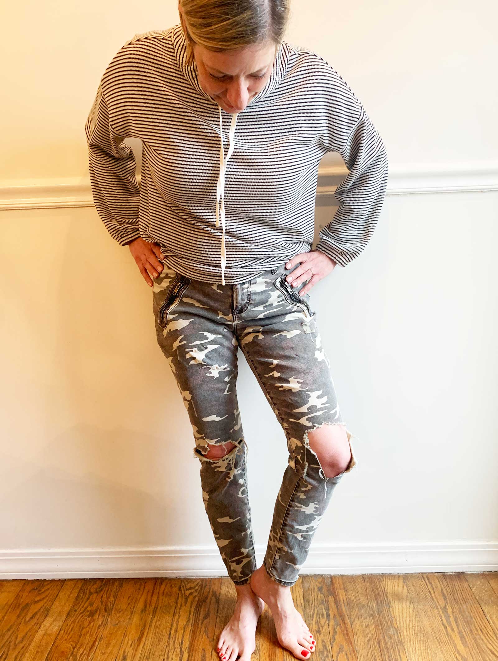 How To Fix Ripped Pant Knees That Look Amazing! Double Arrow Designs