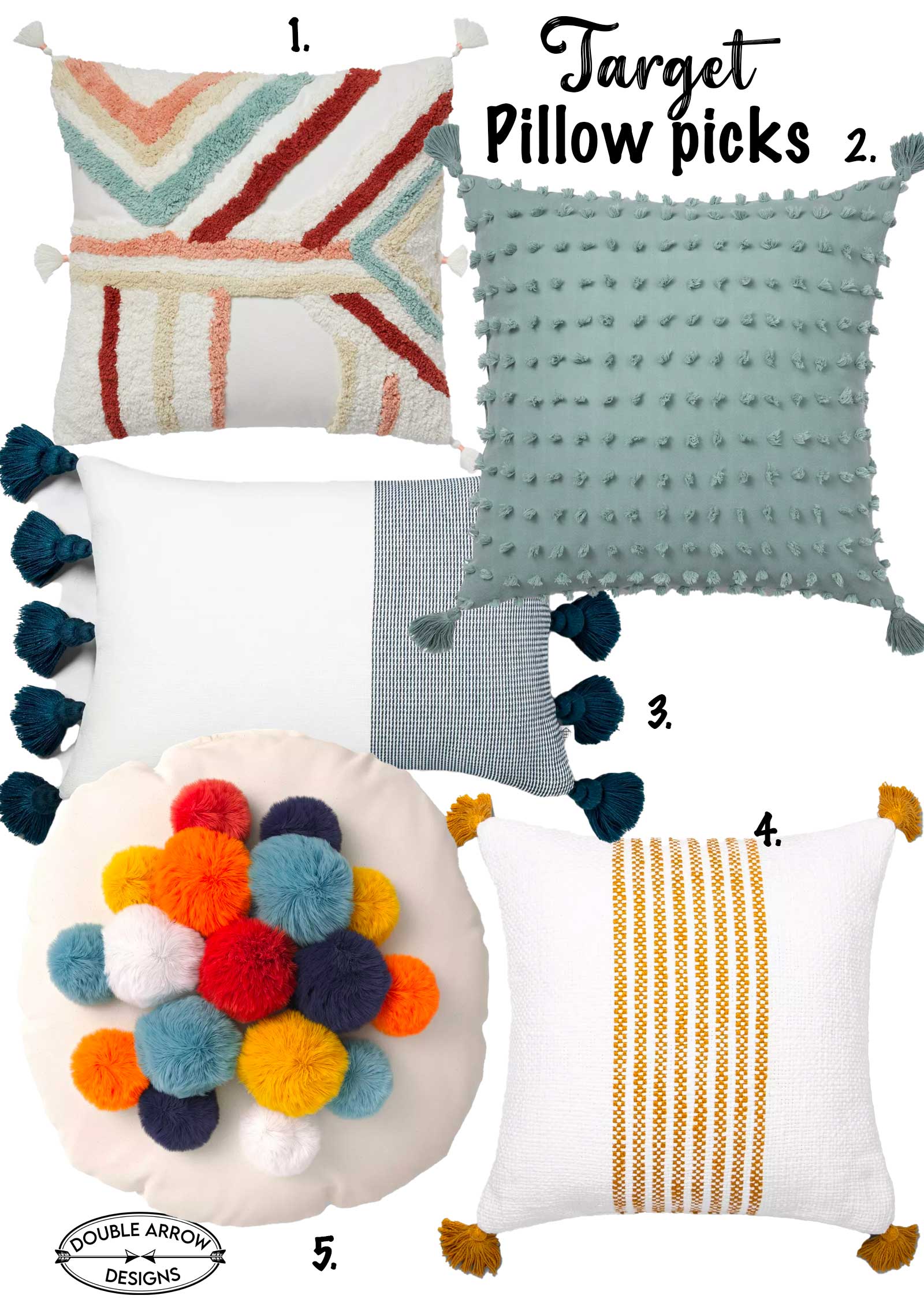 Decorative Throw Pillows for The Couch Double Arrow Designs