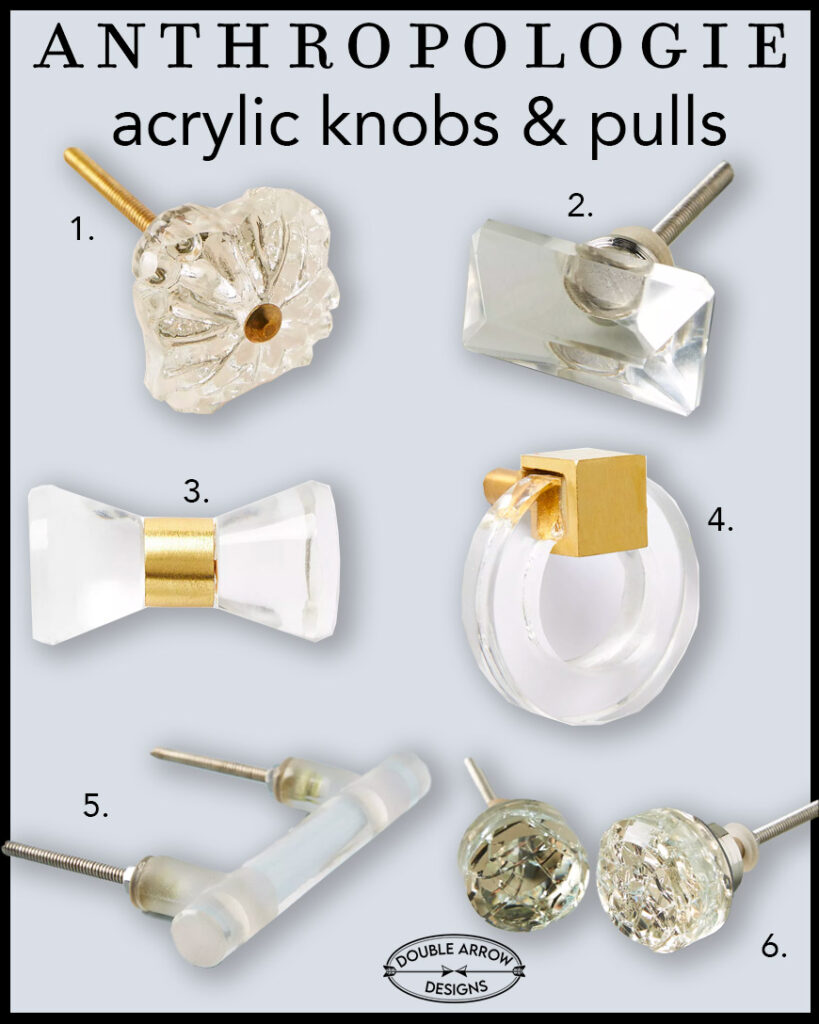 24 Acrylic Knobs And Pulls That Will Transform any Furniture Double