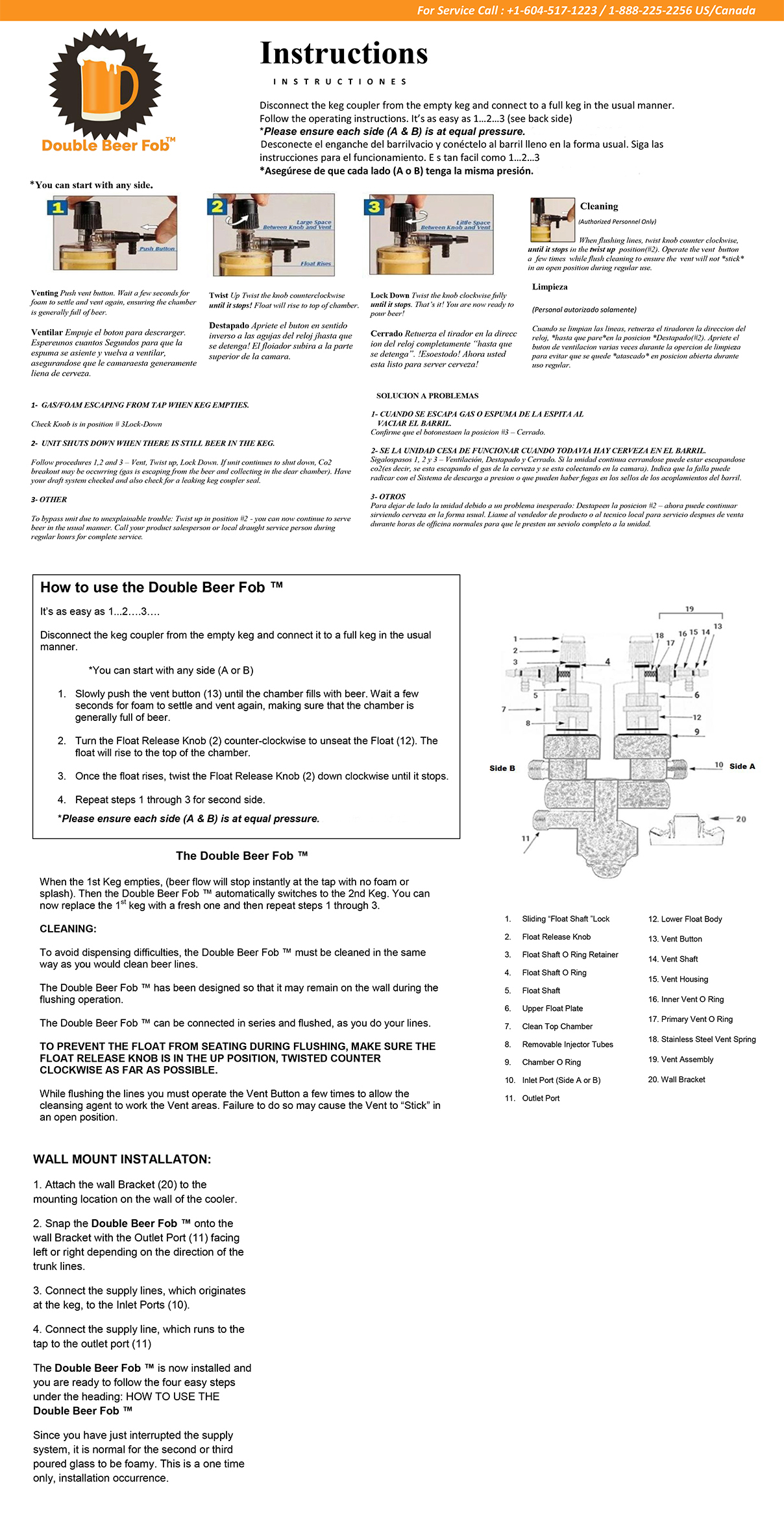 How to Install Double Beer Fob
