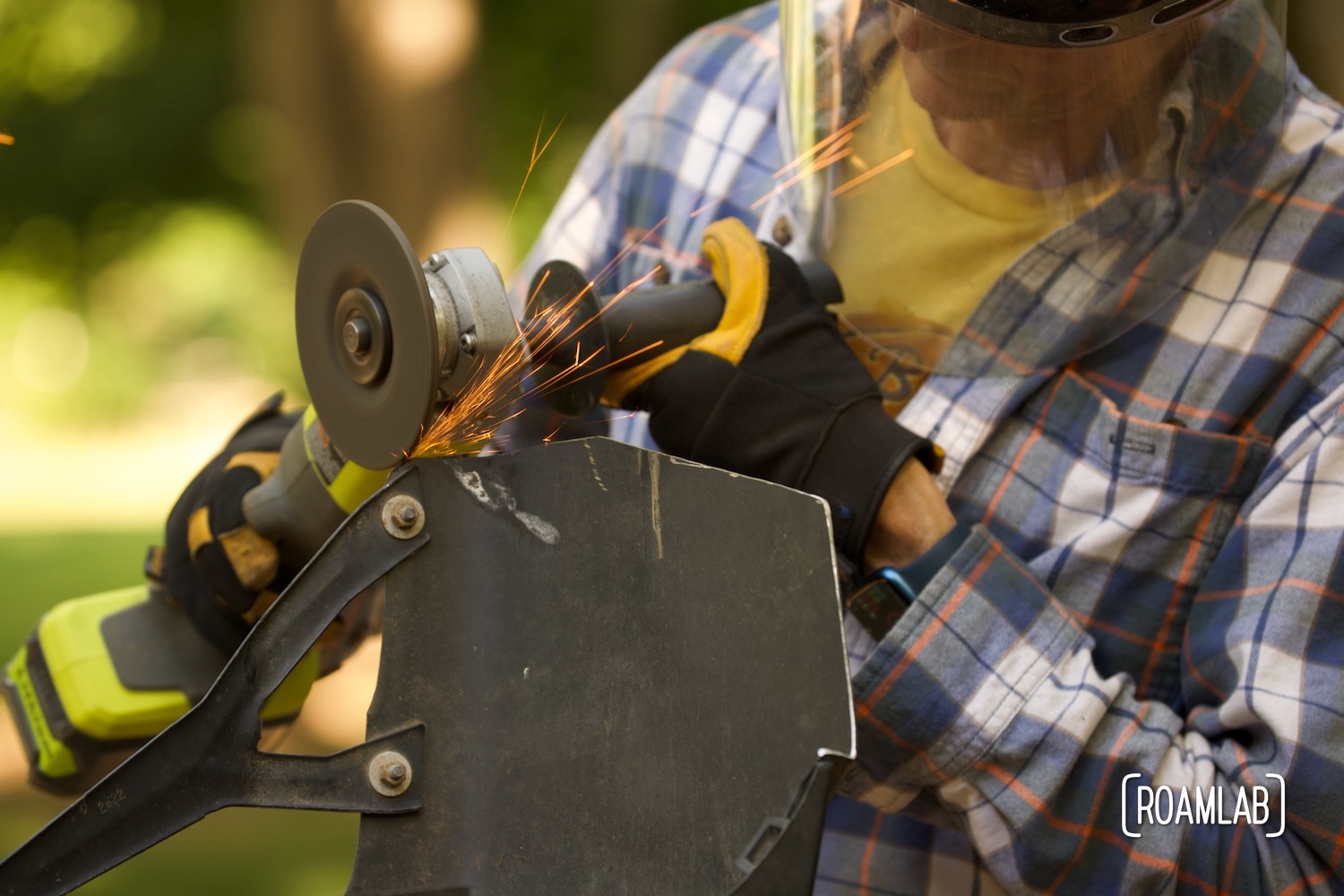 Trimming a stock bumper Roam Lab