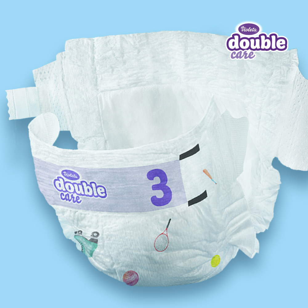 Baby Diapers and Pants Convenience of Use & Sizes Violeta Double Care