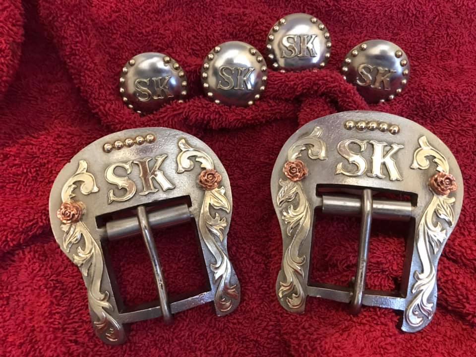 Custom Conchos & 3 Piece Buckle Sets