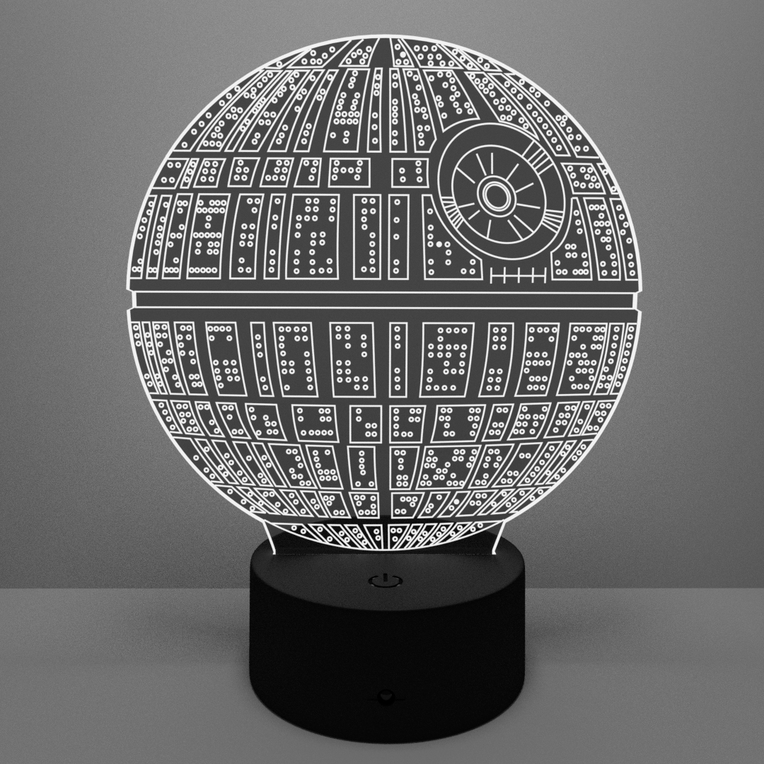 Death Star LED Lamp Double Cut Designs LLC