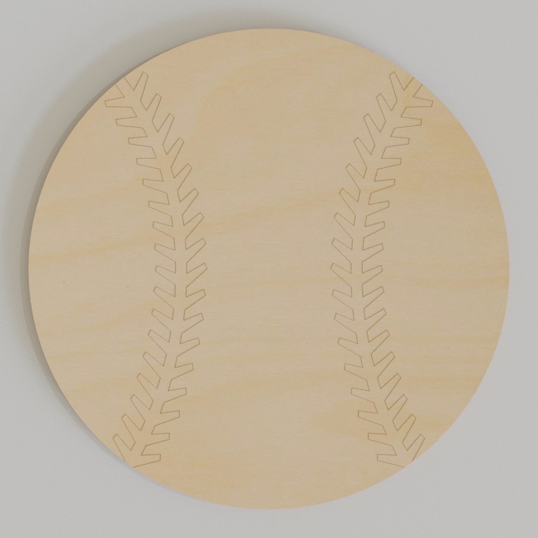 Baseball Cutout Double Cut Designs LLC