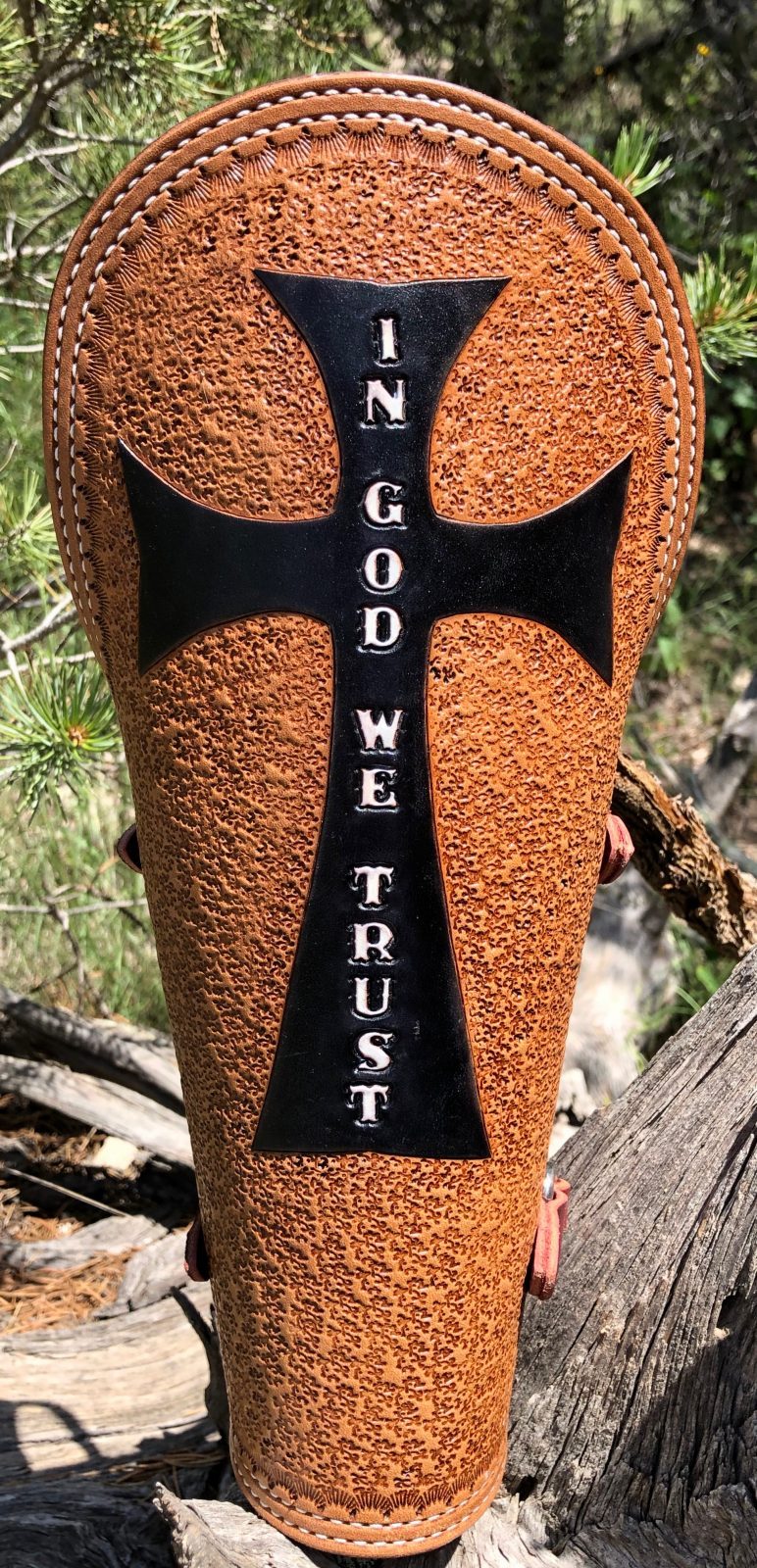 Custom Leather Welding Arm Pad/Cuff and Rod Pouches Double Eagle