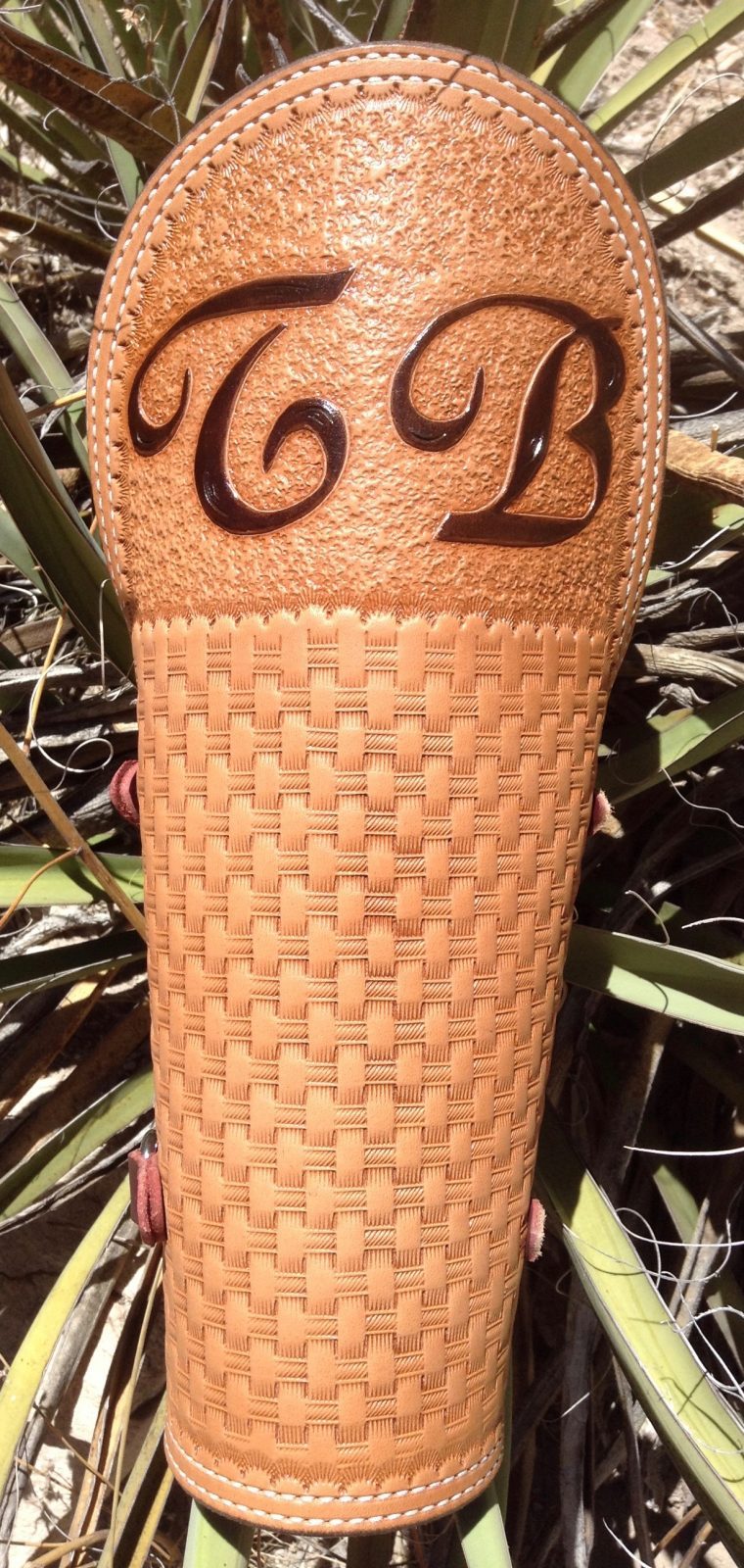 Custom Leather Welding Arm Pad/Cuff and Rod Pouches Double Eagle