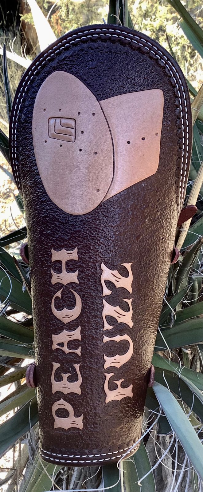 Custom Leather Welding Arm Pad/Cuff and Rod Pouches Double Eagle