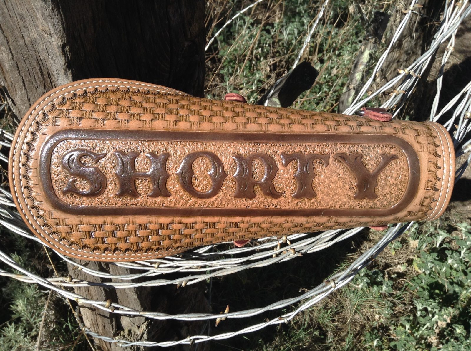 Custom Leather Welding Arm Pad/Cuff and Rod Pouches Double Eagle