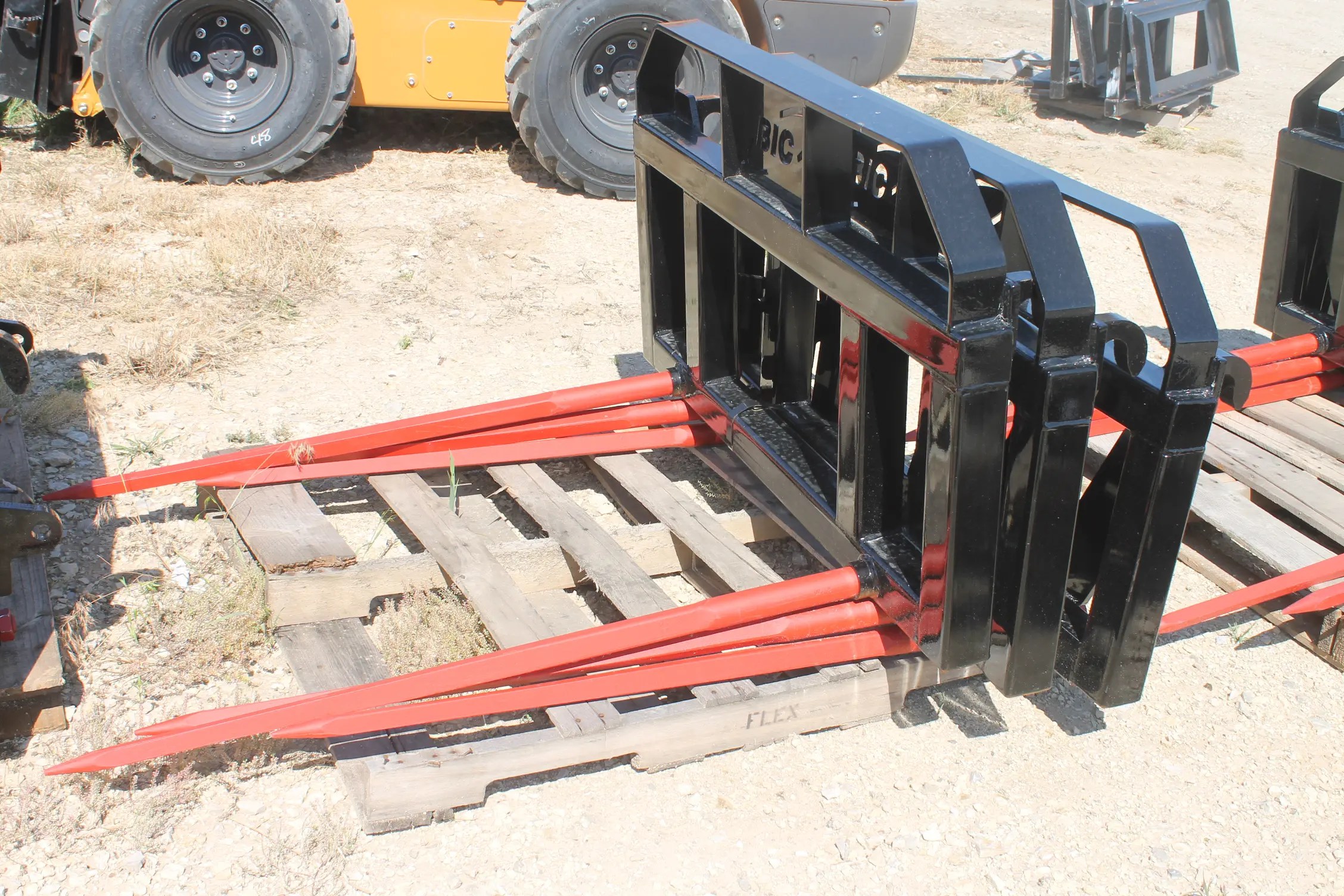 Tractor Euro Style Bale Spear Double L Manufacturing