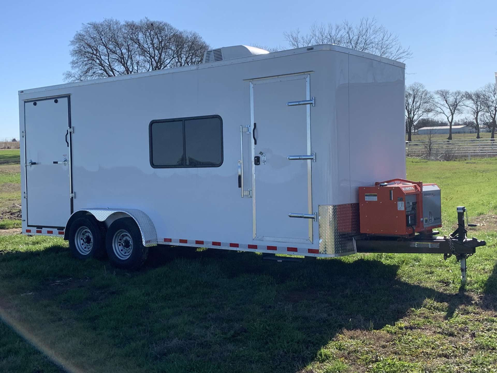 7’X20’ Combo Trailer (Break Room/ Emergency Shower) Double L Trailers