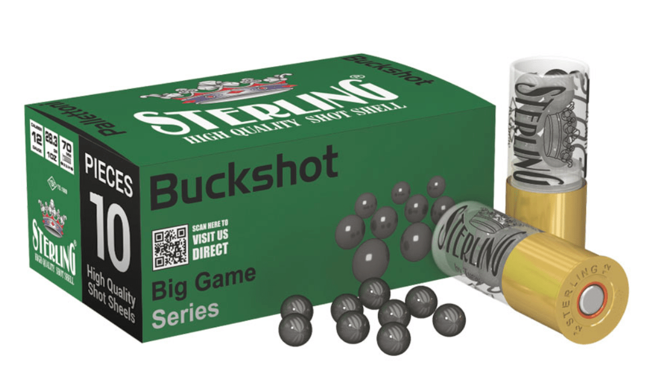 Sterling 12ga 00 Buck Shot 10rd Box