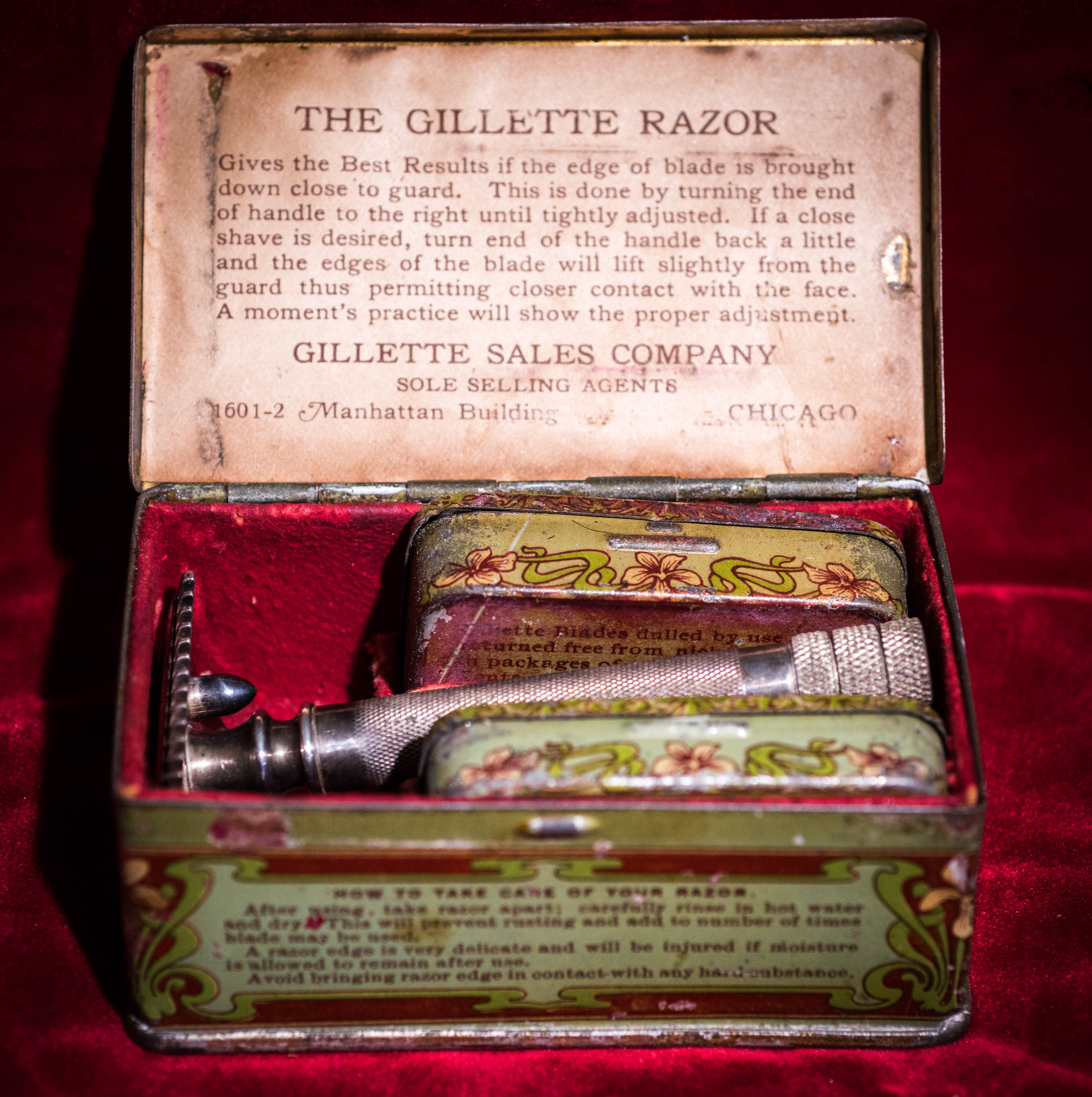 Gillette Double Ring Safety Razor Tin Gallery The Early Gillette