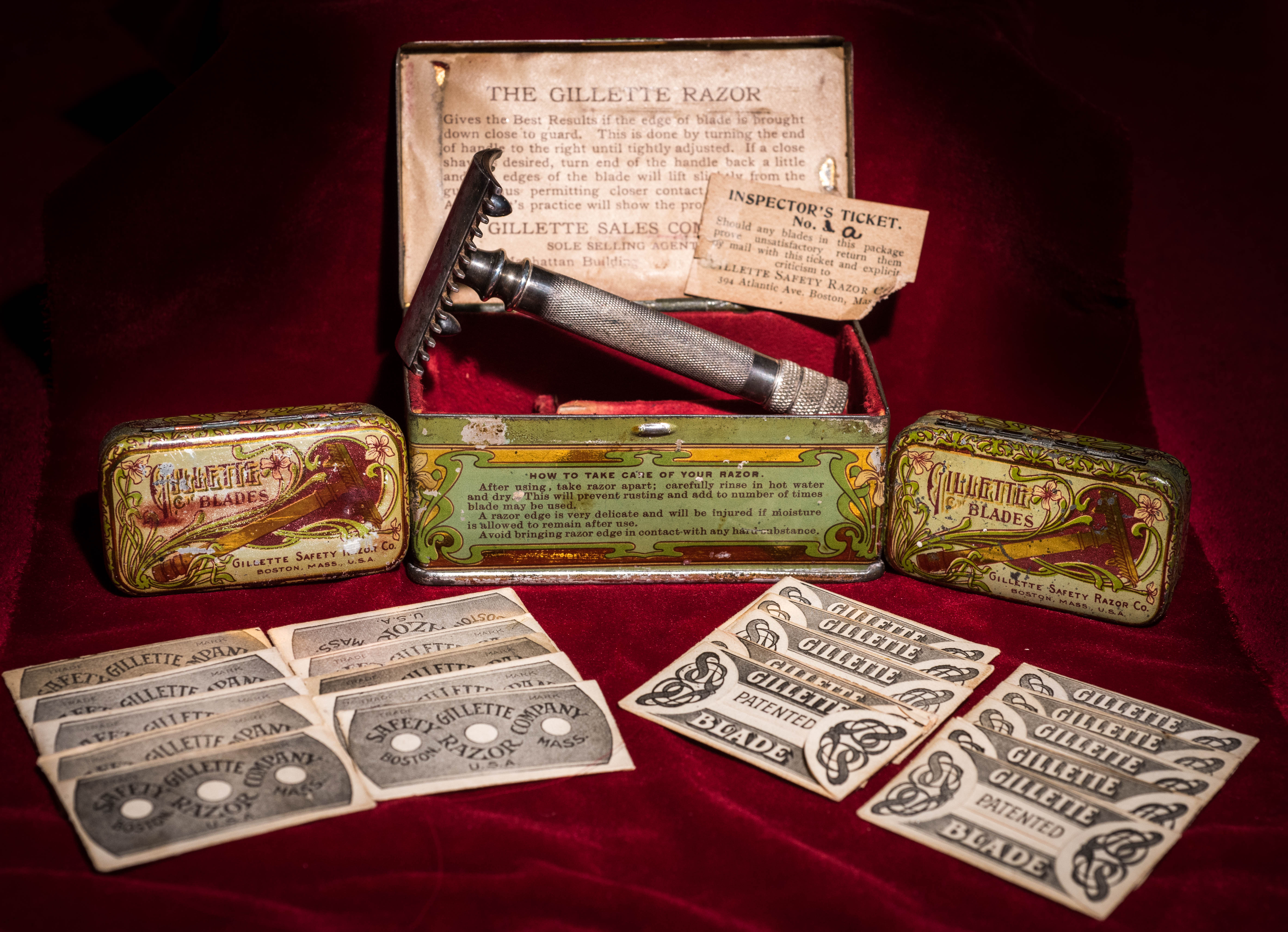 Gillette Double Ring Safety Razor Tin Gallery The Early Gillette