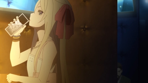 Tilarna Exedilica at a bar from the anime series Cop Craft Tilarna Exedilica at a bar from the anime series Cop Craft
