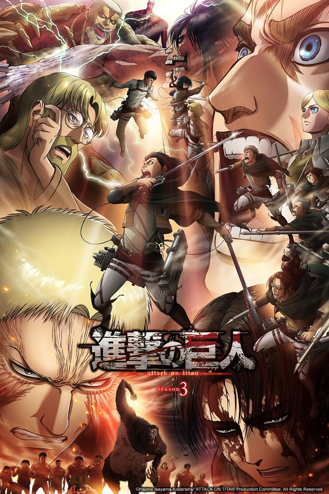 Attack on Titan Season 3 Part 2 anime series cover art Attack on Titan Season 3 Part 2 anime series cover art