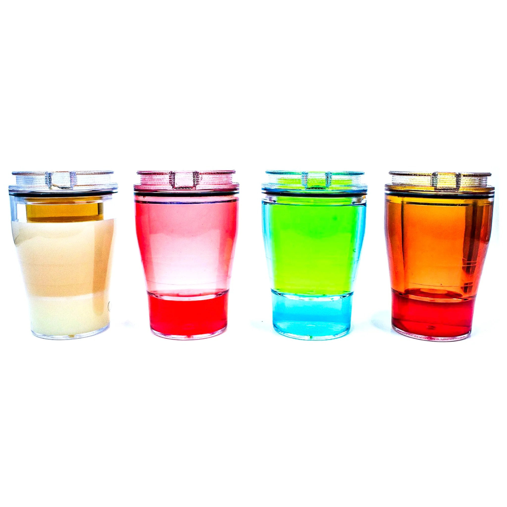 Double Take Shot Glass (Clear) 4 Pack Double Take Containers