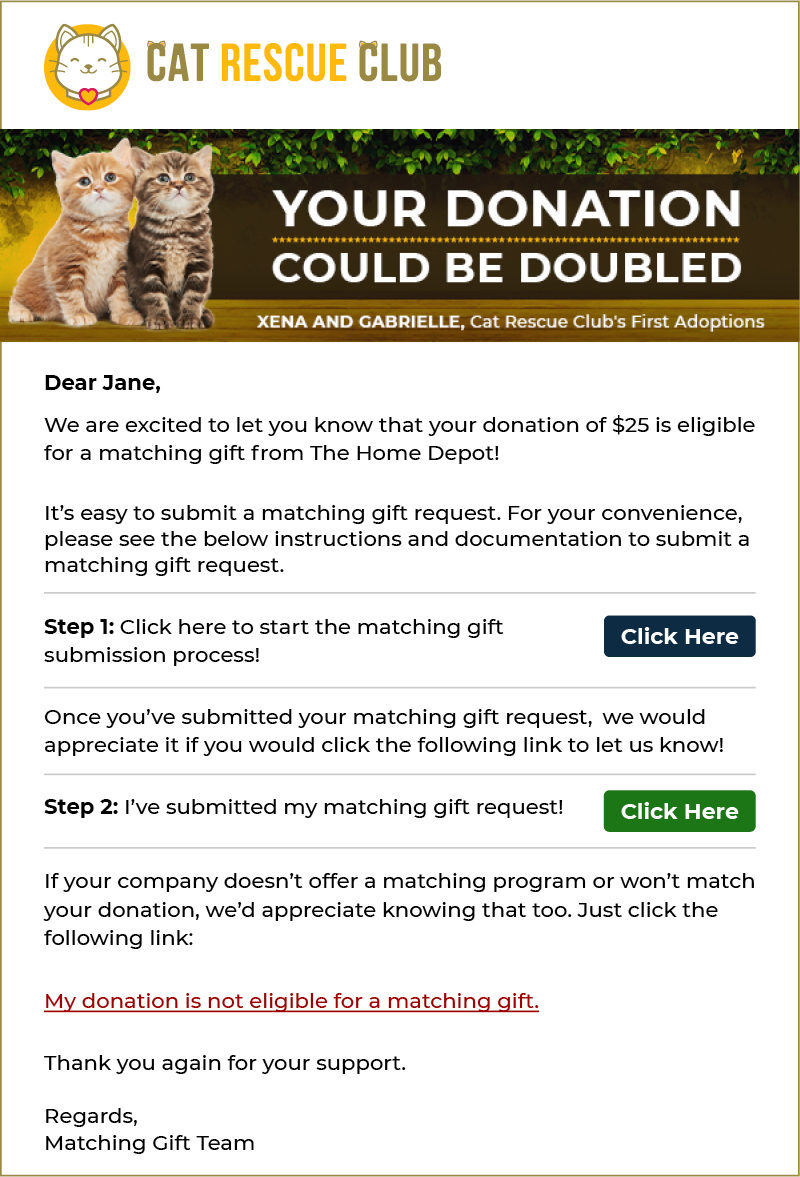 14 Types of Matching Gift Letters Every Nonprofit Should Send