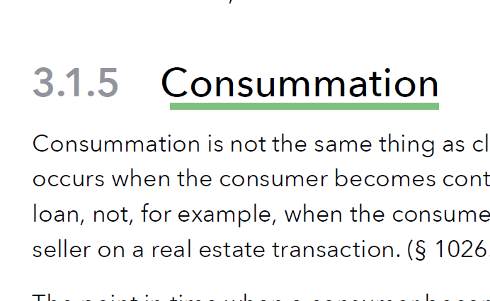 What is Consummation in Real Estate?
