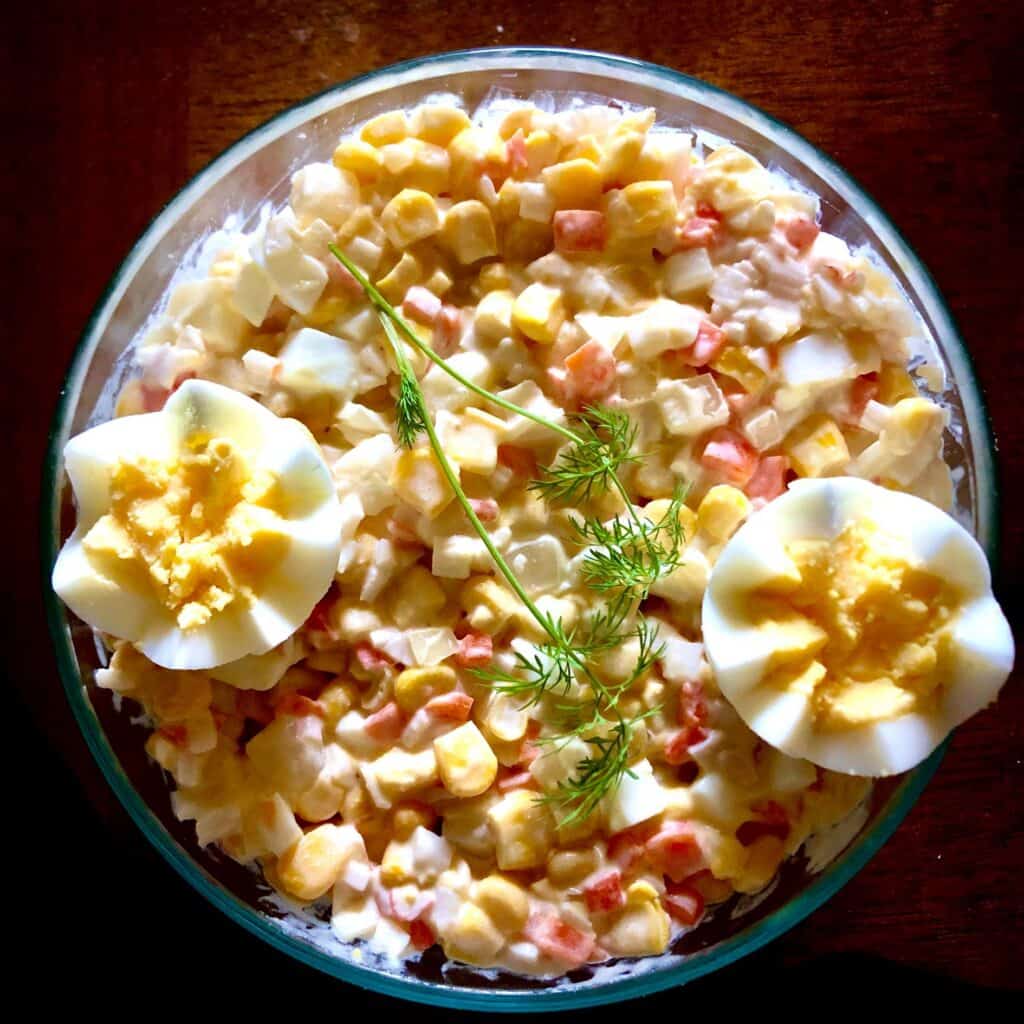 Ukrainian Imitation Crab Salad Doughn't Worry Bake Happy