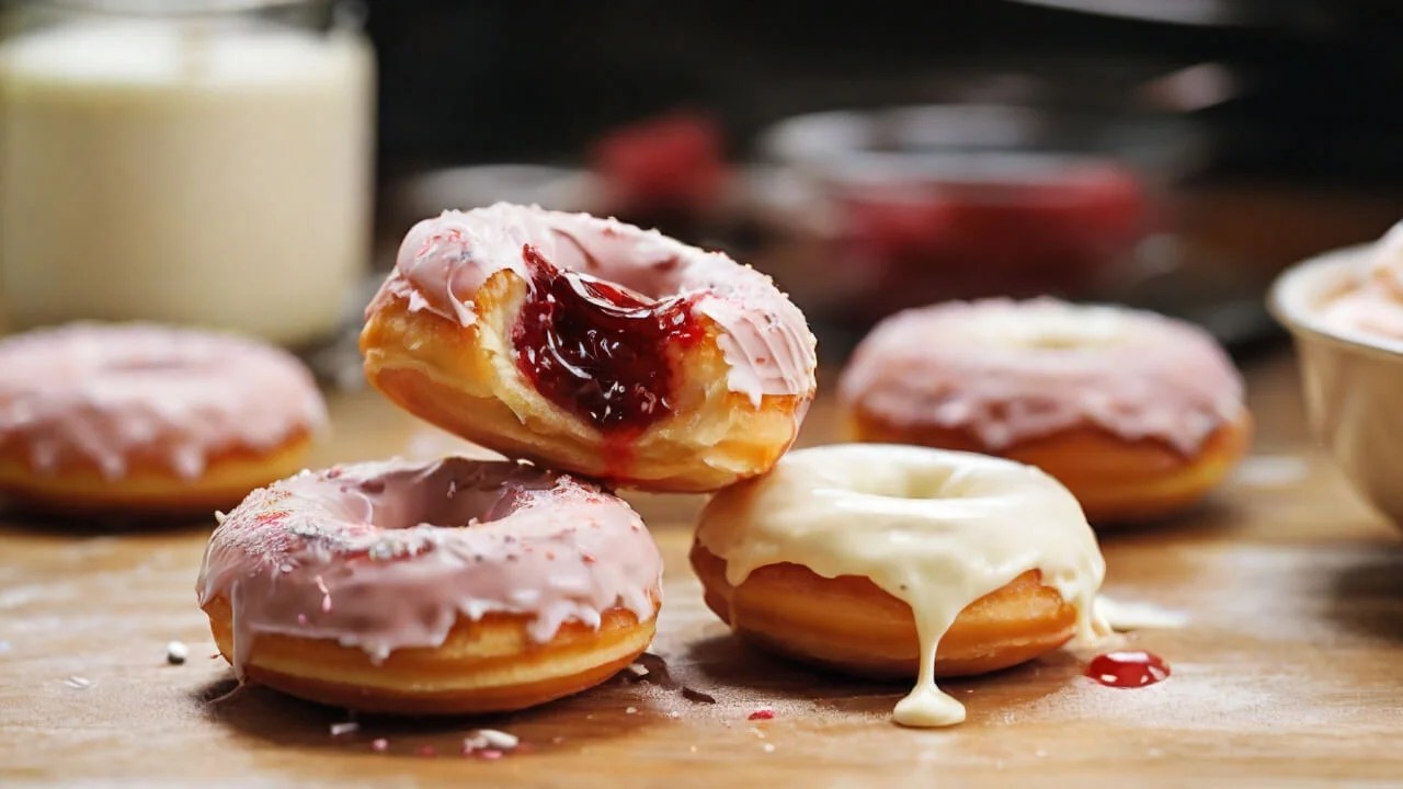 Jam And Cream Donuts BakeryWorthy Donut Recipe For You