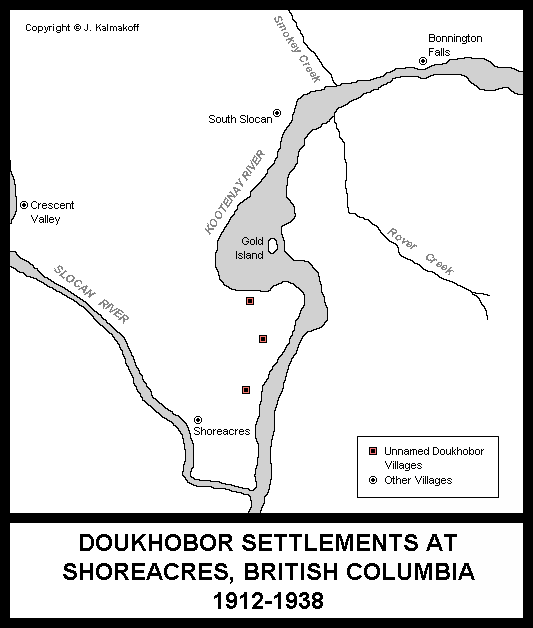 Family Names in British Columbia Doukhobor Settlements, 1930s1950s