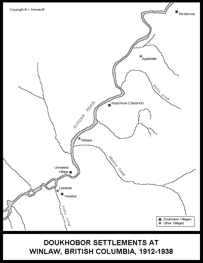 Family Names in British Columbia Doukhobor Settlements, 1930s1950s