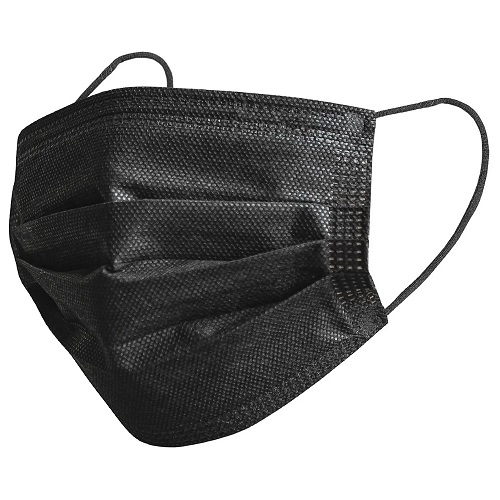 3 Ply Black Disposable Black Masks Dove Computers