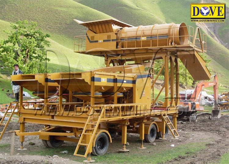 Portable Wash Plant Small Gold Wash Plant Gold Mining Equipment DOVE