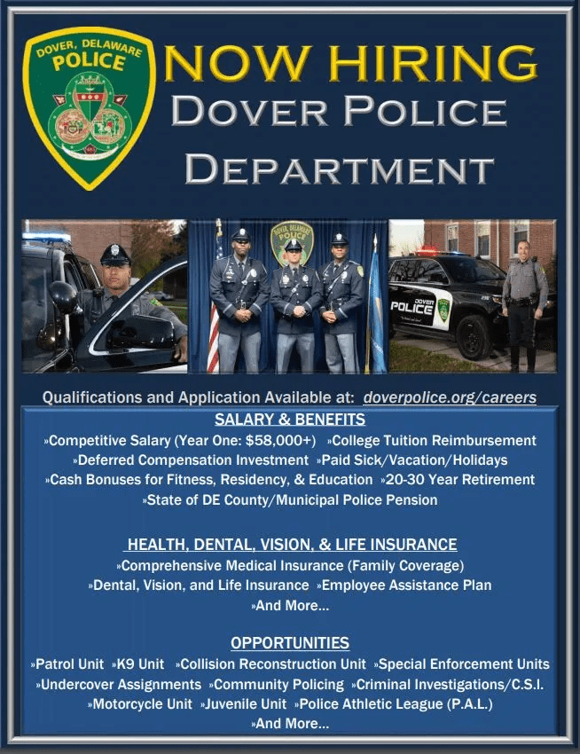 Dover Police to Host “How to Succeed in the Hiring Process” Seminar City of Dover Police