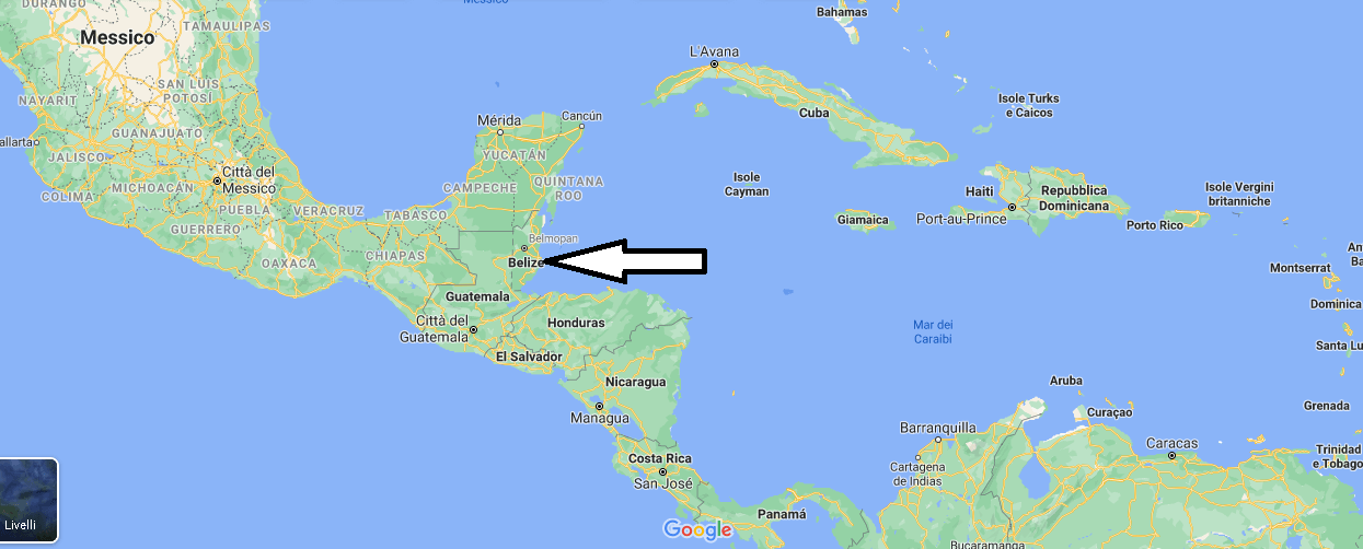 Dove si trova Belize Dove si trova