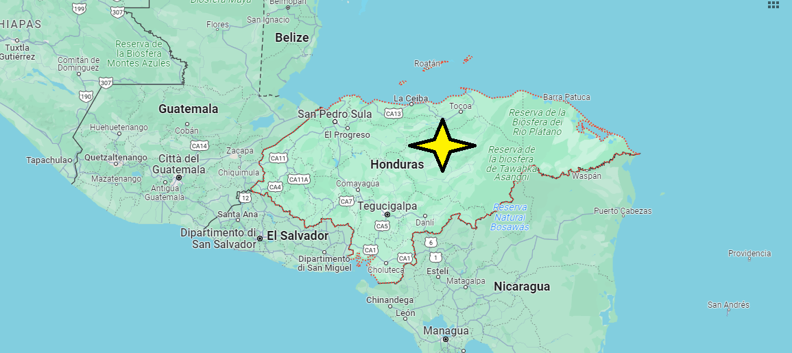 In che continente si trova l’Honduras? Dove si trova