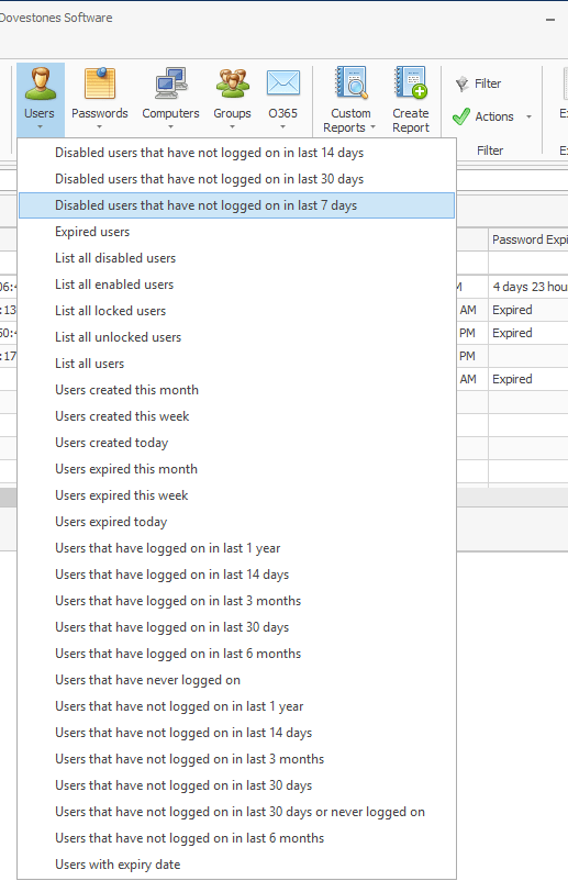 AD Reporting, Active Directory Reporting Dovestones Software