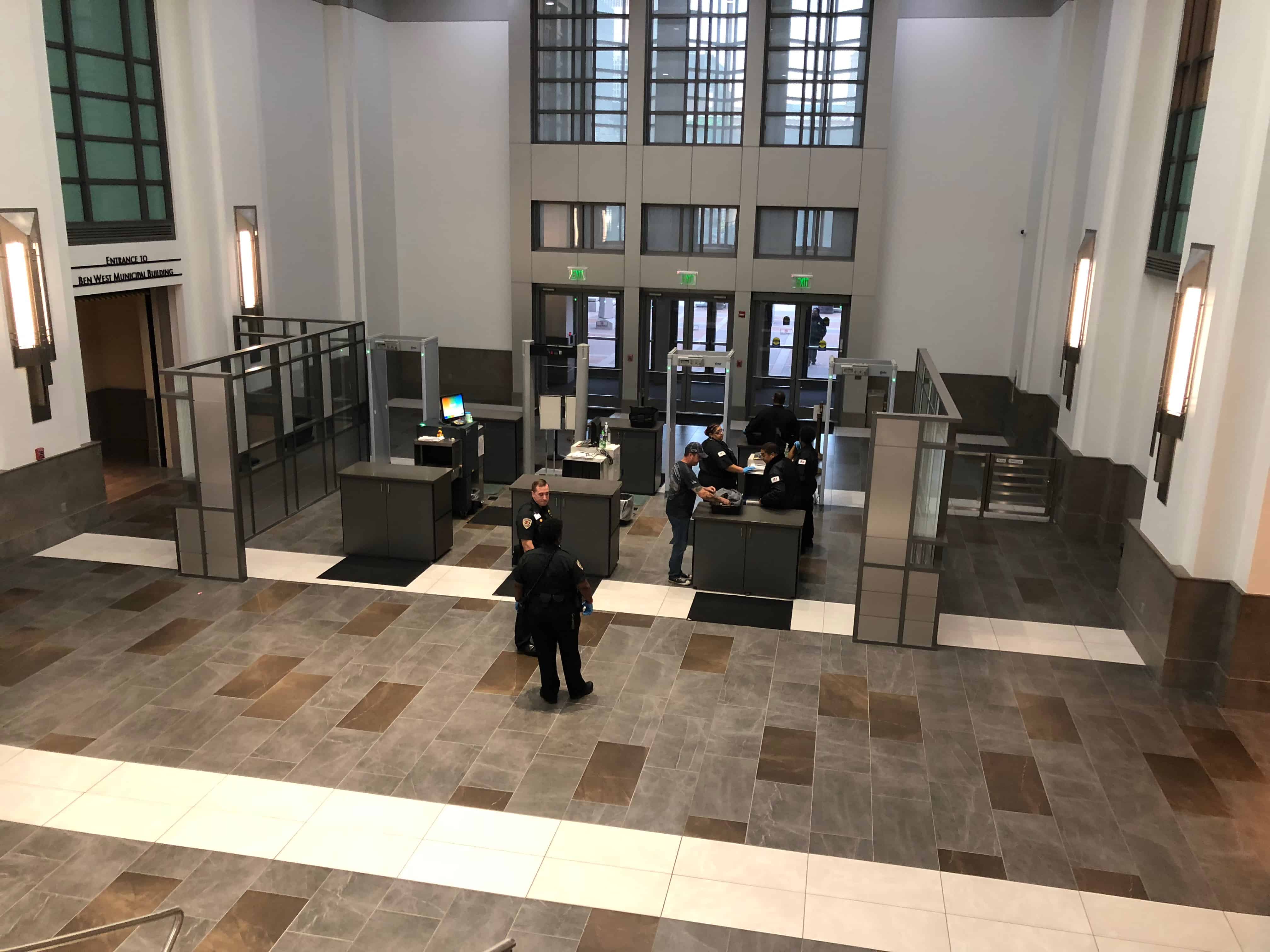 Justice AA Birch Building Lobby Renovation Dowdle Construction