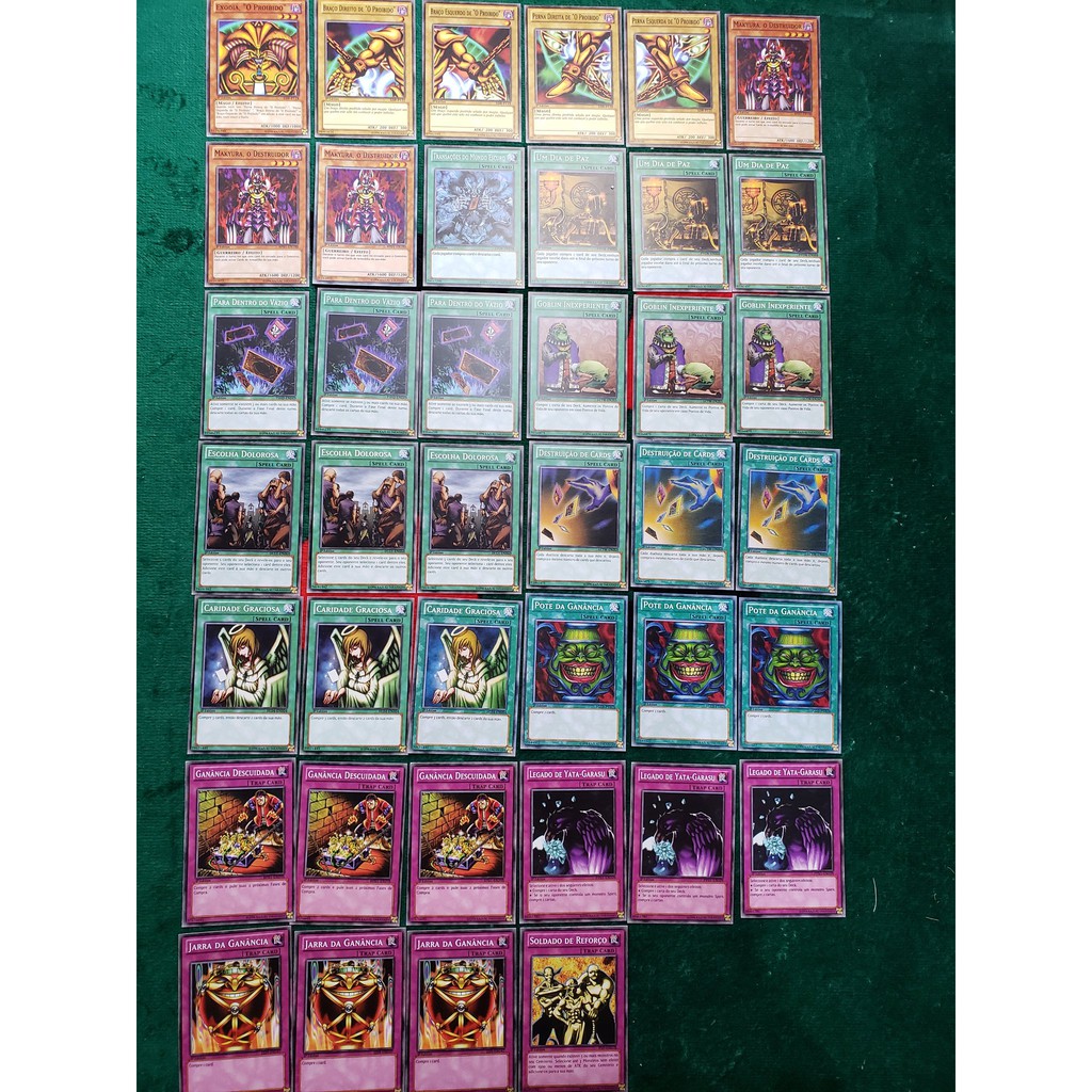 Cartas Yugioh Kit Deck Completo Exodia Top Shopee Brasil