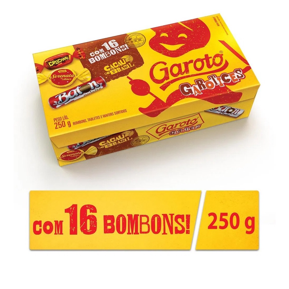 Caixa de Bombons Sortidos Garoto 250g Shopee Brasil