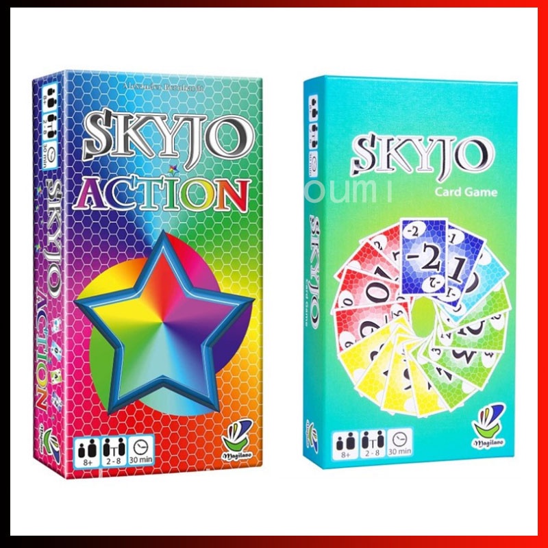 Jogo De Cartas SKYJO & Action The Entertaining Shopee Brasil