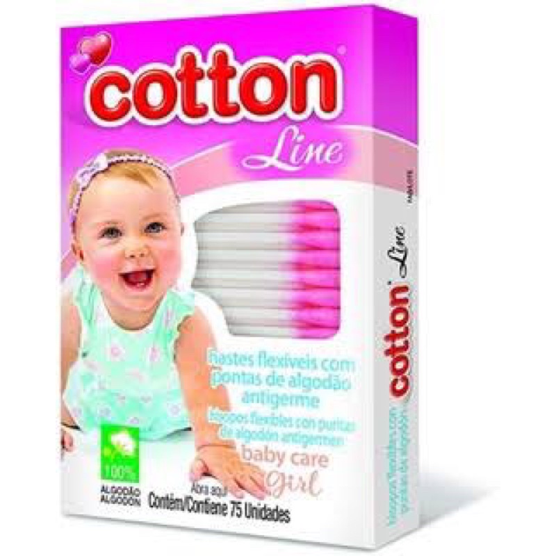 Cotton Antigerme para Bebè e adultos caixa de com 75