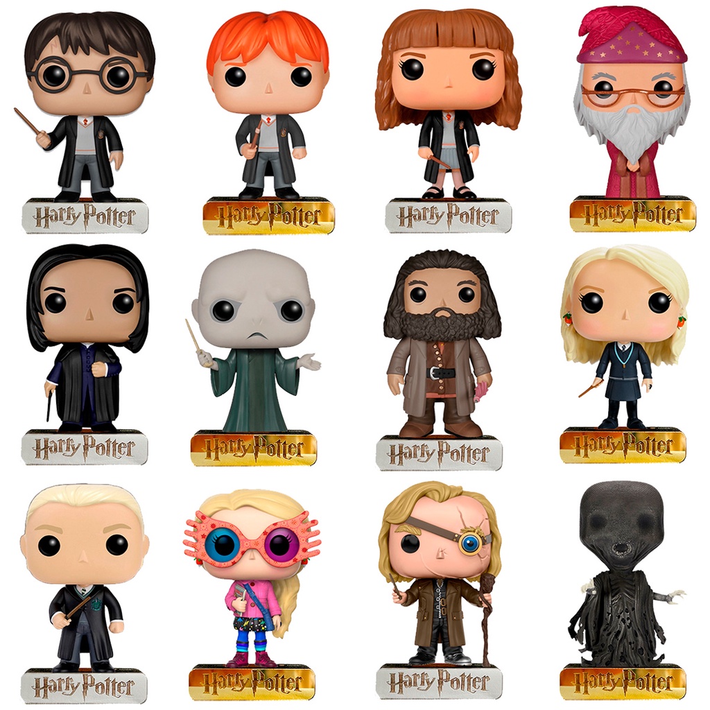 Totem Harry Potter Pop Mdf Adesivado Base em Acrílico Espelhado Boneco