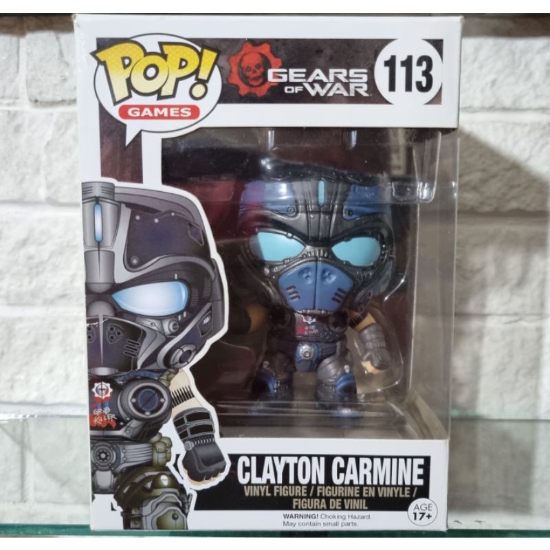 Funko Pop Original Clayton Carmine 113 Gears of War Shopee Brasil
