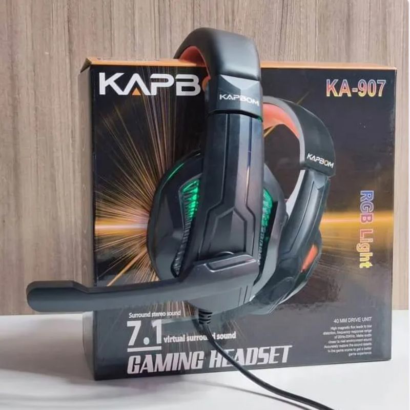 Fone de ouvido Headset Gamer, com microfone, Led RGB, com fio P2, custo