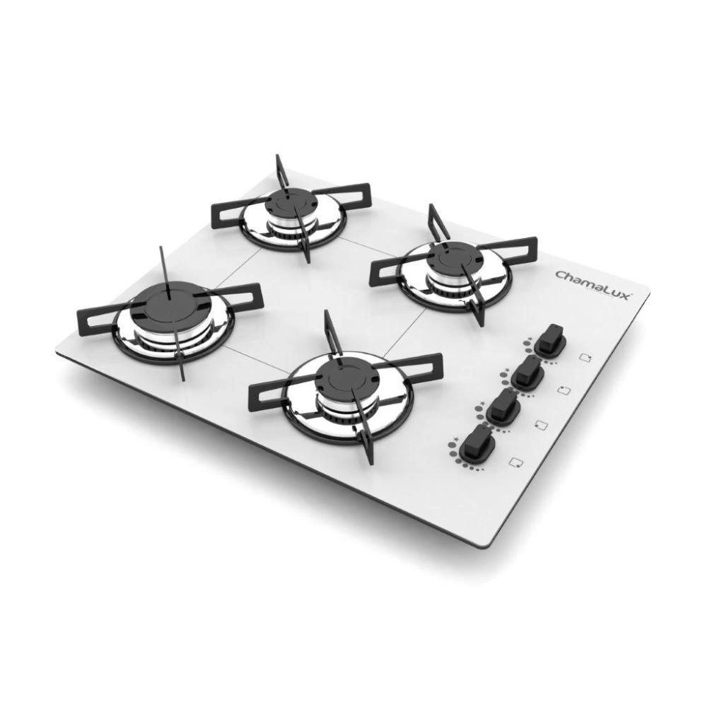 Cooktop 4 Bocas Chamalux Automático Branco Shopee Brasil