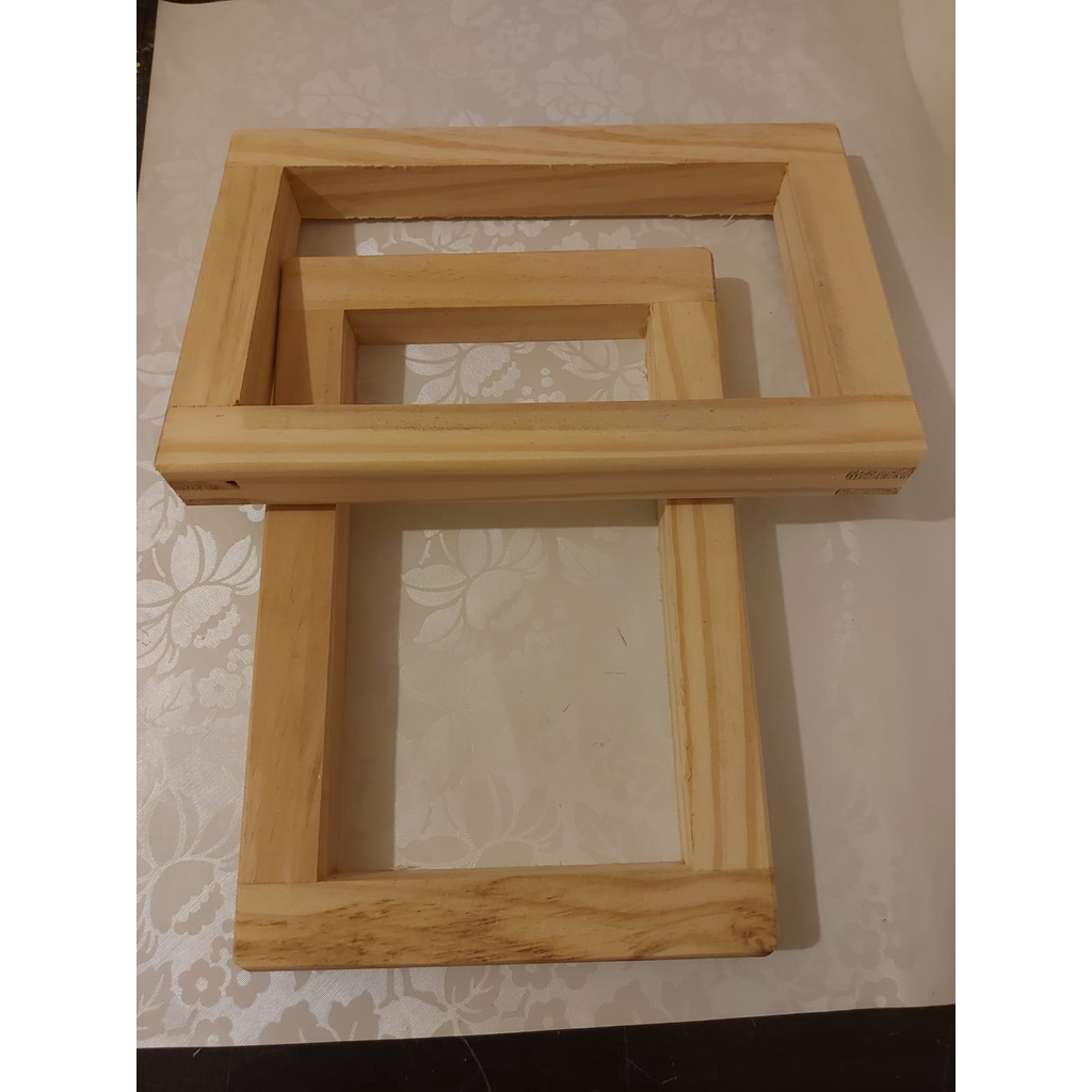 Molduras Quadros De Madeira Para Telas Silk Screen Serigrafia Shopee