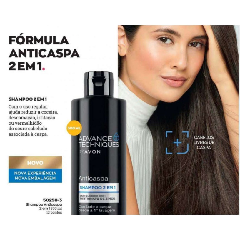 Shampoo Anticaspa 2 em 1 Advance Techniques 300 ml Shopee Brasil