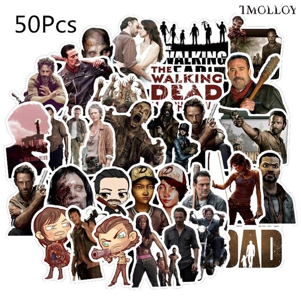 50Pcs/set The Walking Dead Sticker Graffiti Waterproof Sticker Shopee