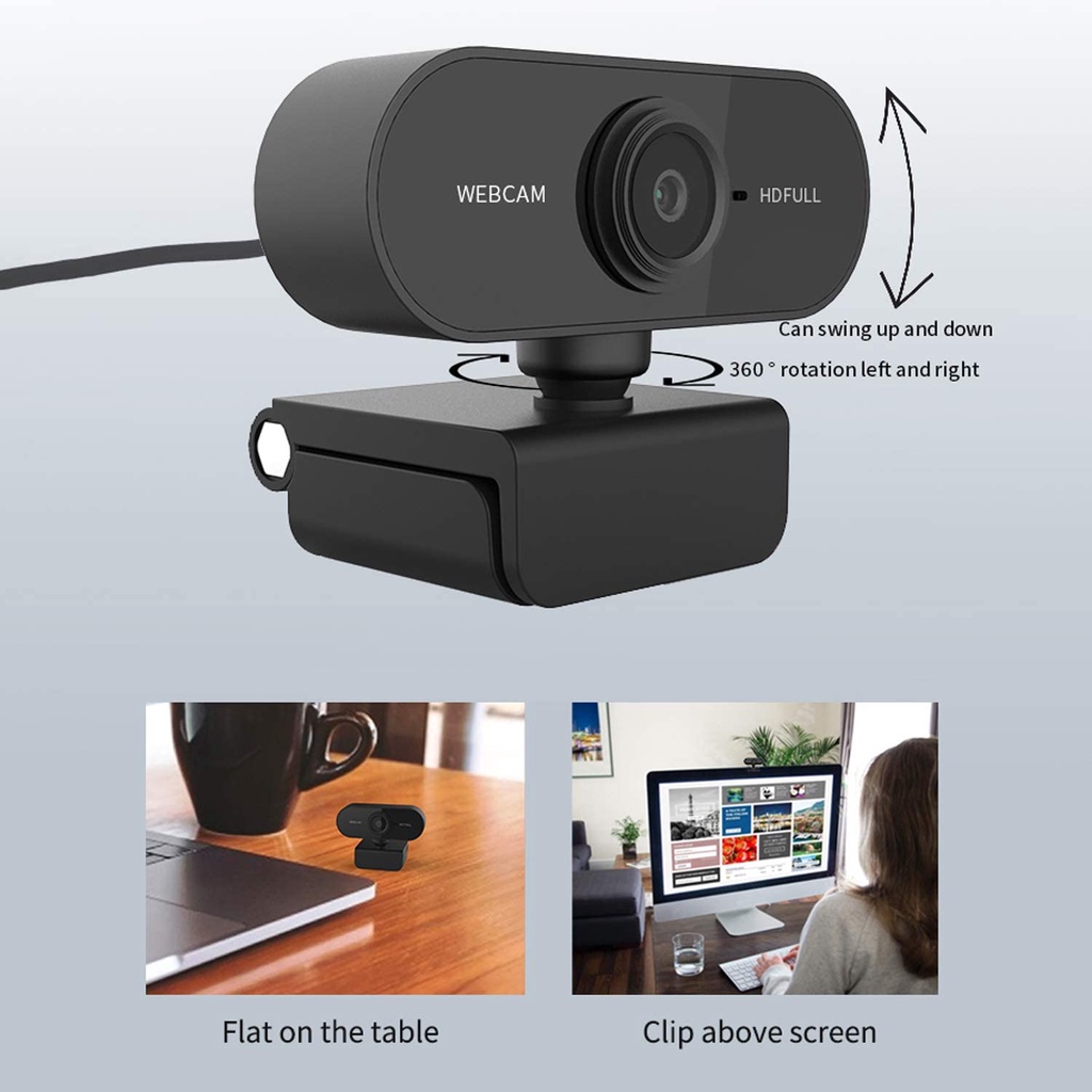 Full Hd 1080 cam Usb Câmera De Visão 360º Mini Microfone Lucky Bazar