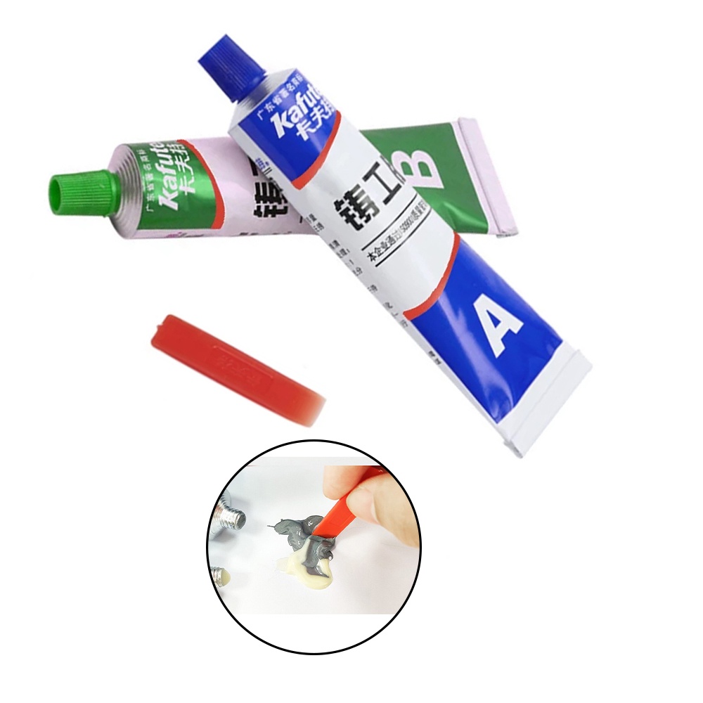 Super Cola Reparo Rachadura Secagem Rapida Aço Metal Madeira Vidro