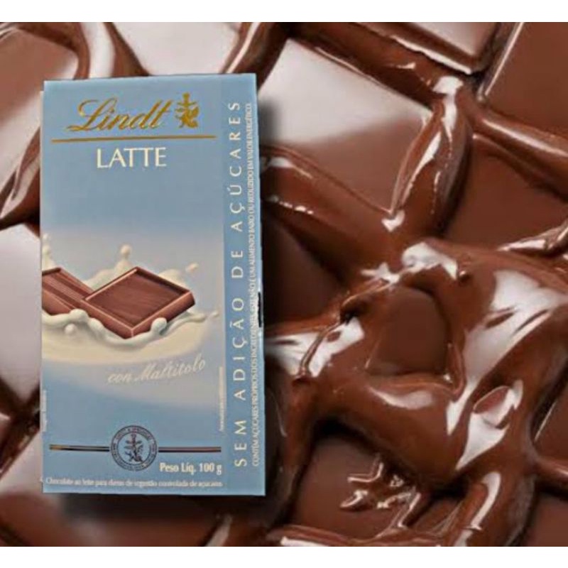 Chocolate Ao Leite Latte Lindt sem glúten caixa 100 g Shopee Brasil